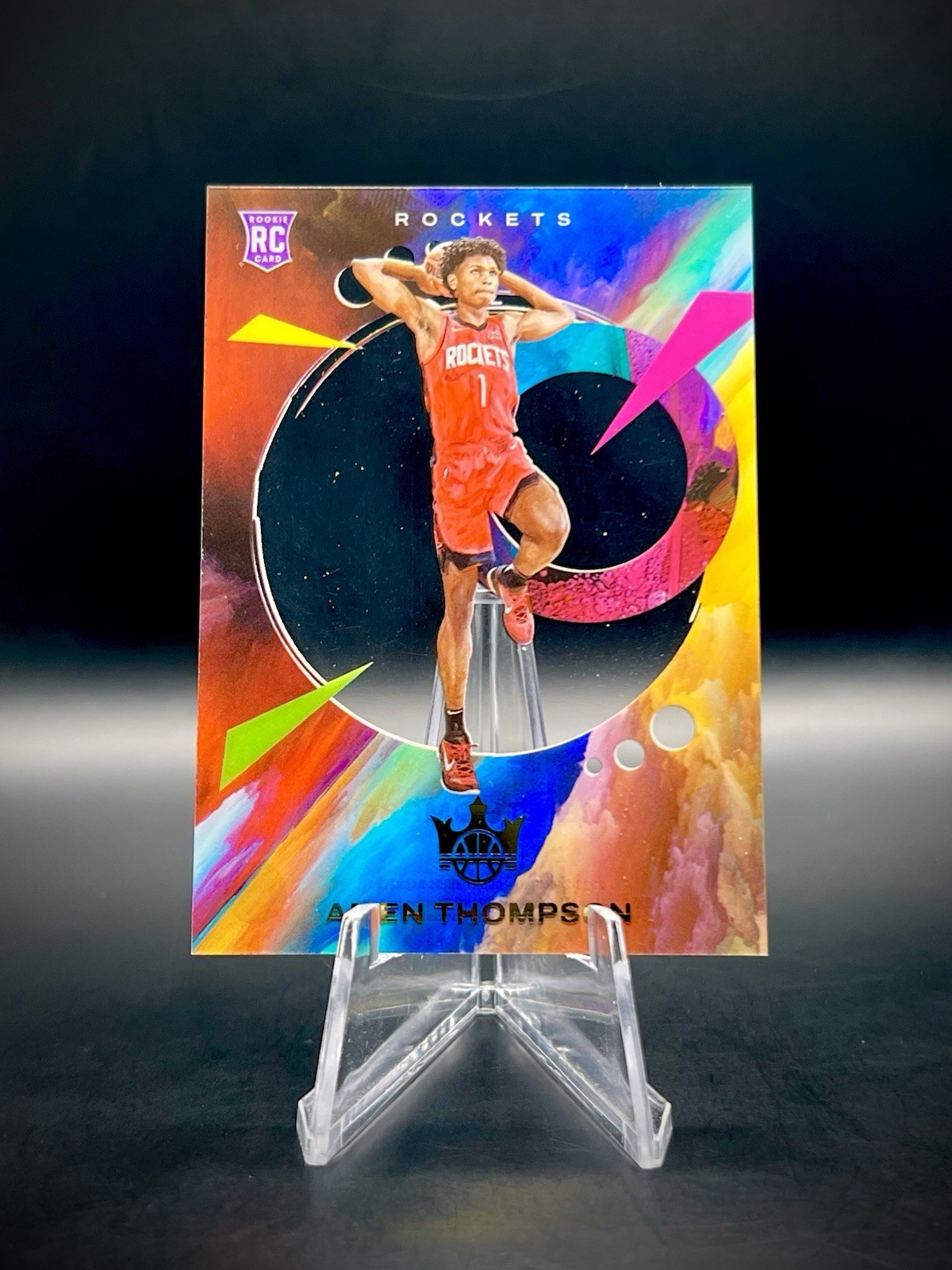 ❤️2023-24 Panini Court Kings #24 Amen Thompson Acetate Rookie RC Rockets