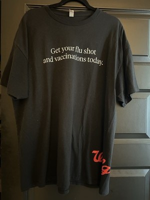 Walgreens Uniform T Shirt Size 2XL Pharmacy Short Sleeve Black T Shirt