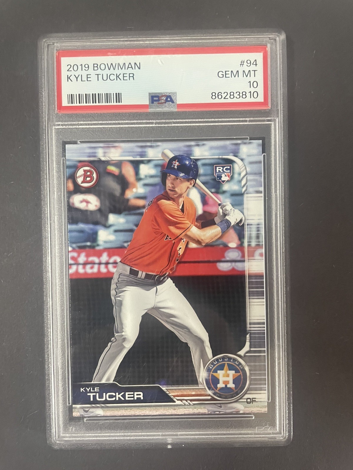 2019 Bowman #94 Kyle Tucker Rookie RC PSA 10 GEM MINT Houston Astros