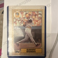 Topps 1987 Barry Bonds Pittsburgh Pirates Baseball Base Set Card #320