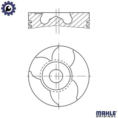 1x KOLBEN 151 12 00 FÜR AUH/BCQ/4.07 TCA 2.8L 4cyl