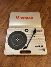 Vestax Handy Trax Portable Turntable Record Player NO CORD Battery Operated