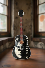 John Lennon “Imagine” Tribute Wooden Miniature Guitar Replica