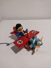 Vintage Steinbach Wood Figure Red Baron Fokke...
