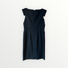 Vince Camuto Signature Cap sleeve stretch crepe dress black size 12