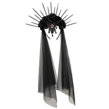 Halloween Decorations Headband Women Headwear Bride Crown Headpiece for Stage