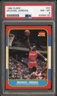 1986-87 Fleer Set-Break # 57 Michael Jordan Rookie RC PSA 8 NM-MT