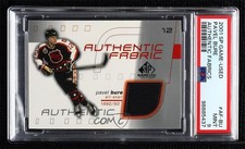 2001 SP Game Used Edition Authentic Fabric Pavel Bure #AF-BU PSA 9 MINT HOF 0c3