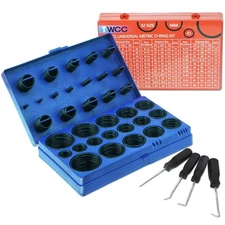 826 Pcs Universal SAE and Metric O-Rings Kit with 4 Pick Hook for Auto Plumbing