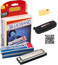Hohner Blues Band Harmonica - Key of C w/ Zip Case