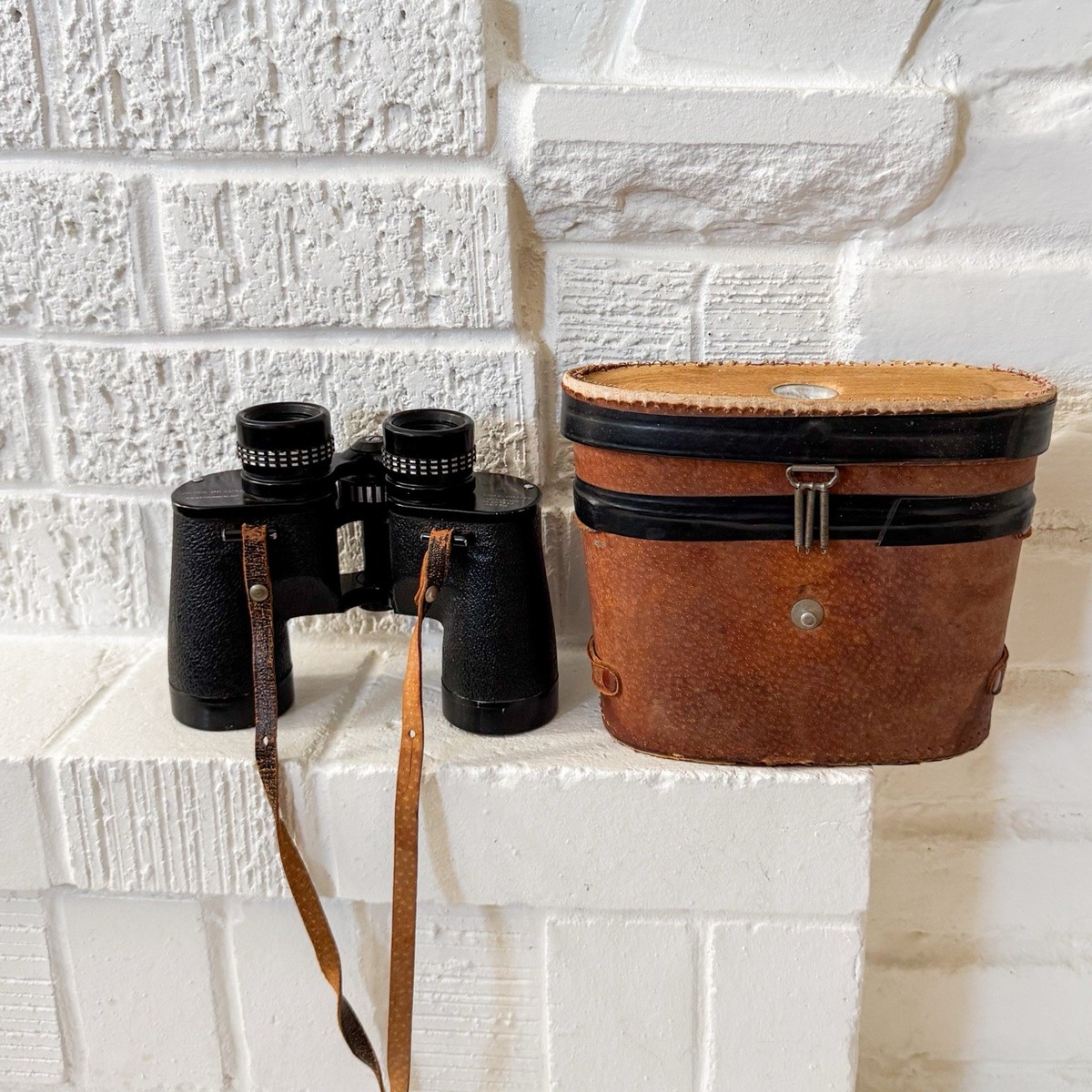 Vintage Optex De Luxe 7x35 Binoculars Double Coated Weathersealed