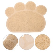  Cat Litter Mat Non-slip Pet Paw Shape Mat Pet Dog Cat Puppy Kitten Dish Bowl