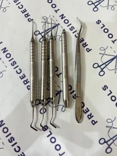 Hu Friedy Plastic Filling Instrument & Mirror Handle & Cotton Tweezer LOT 5 PCS