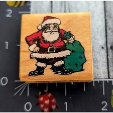 Comotion Santa Christmas Toys 484 Rubber Stamp Wood D101