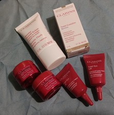 NEW 6 PC Clarins Beauty Flash Balm, Total Eye Lift, Instant Smooth Cream TRVL SZ