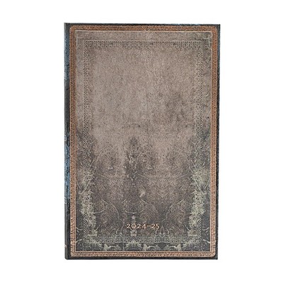 Paperblanks | 2024 2025 Weekly Planner | Dove Grey | Old Leather Collection...