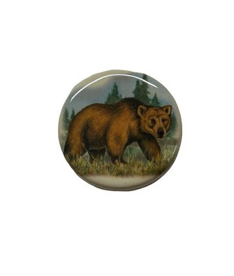BOGART CERAMIC SMOKE STONE BROWN BEAR WILDLIFE CIGARETTE HOLDER KILN FIRED