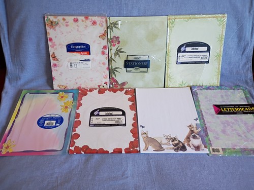 Lot of Assorted Designer Letterhead Paper - Geographics, Sonburn, Gartner-