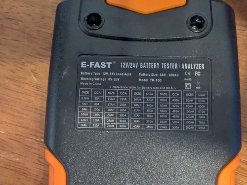 12V/24V Autobatterie Tester LCD System Analyzer Laden Batterie Last Tester Werkzeug - Bild 3 von 7