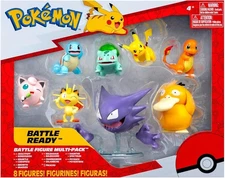 Pokemon Battle Ready Figure 8 pk Multi-pack Haunter Meowth Psyduck Jigglypuff