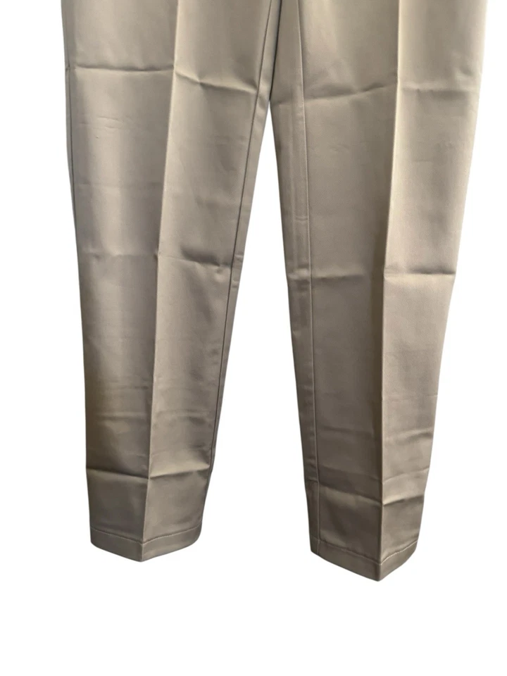 Lands End мальчиков хаки Chino брюки железа колена униформа простоя 20 18 16 14 12 #LE-B - Изображение 4 из 4