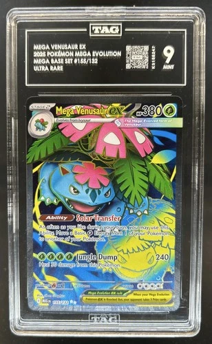 2025 Pokemon Mega Evolution Venusaur ex Ultra Rare #155/132 TAG 9