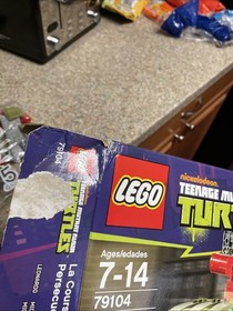 LEGO TMNT: The Shellraiser Street Chase (79104) Damage To Box open box