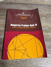 HUNGARIAN PROBLEM BOOK III (ANNELI LAX NEW MATHEMATICAL By Andy Liu **Mint**