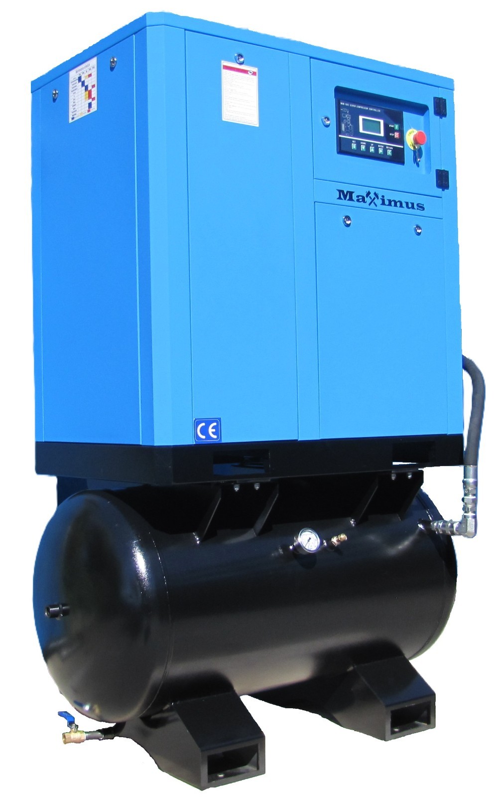 2026 Maximus 20 HP 81 CFM Rotary Screw Air Compressor 460V 3 Phase 80 Gal Tank