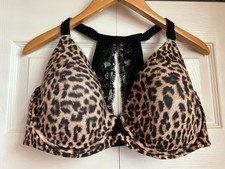 NWT SOMA Embraceable Signature Perfect Lace Racerback Bra 40DDD in Divine Leopar