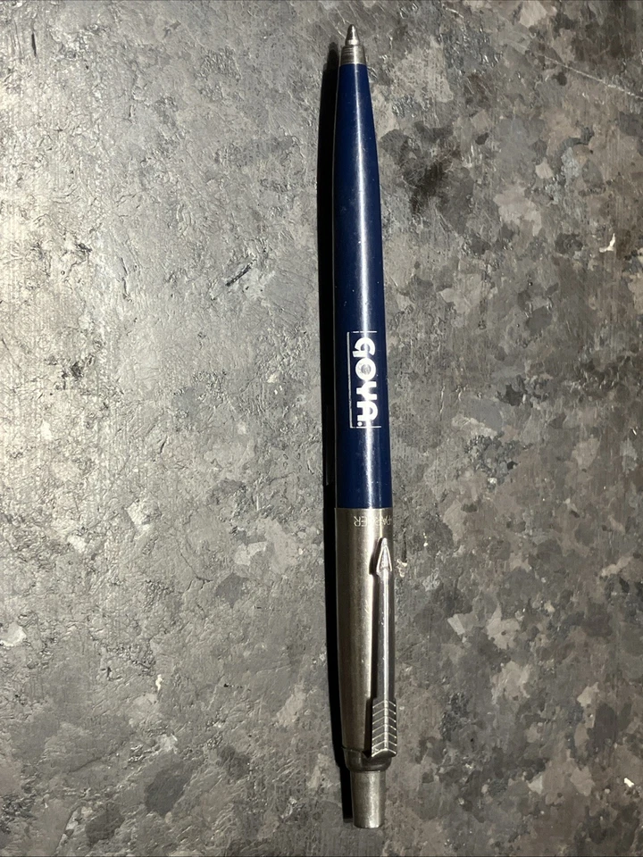 Bolígrafo Parker GOYA de colección azul marino plata barril tinta azul Foto 4 de 4