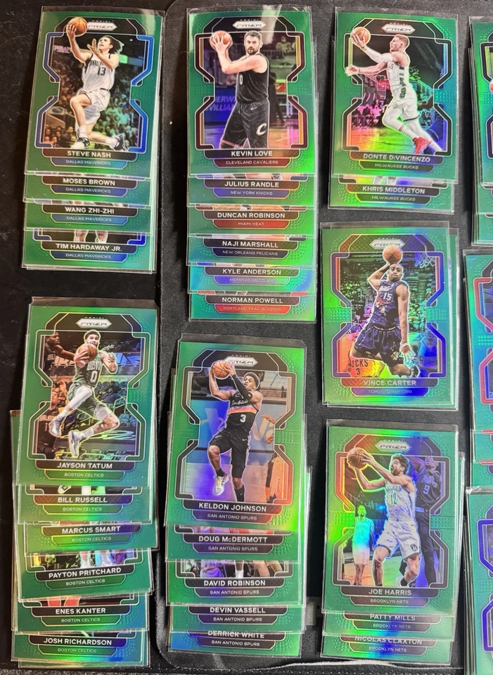 LOTE 2021-22 Panini Green Prizm NBA (115) Curry, Maxey, Davis, Murray, Tatum Foto 4 de 4