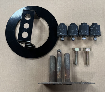 #ad Land Rover Defender wolf Spare Wheel Bonnet Bracket Clamp Bolts amp; Buffers GBP 114.99