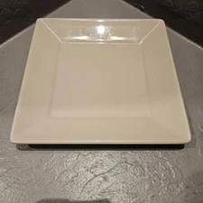 Homer Laughlin Square White Dinner Plate or Tray 8.5"