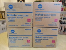 Lot of 4 Konica Minolta TNP48M Toner Magenta Bizhub C3350 C3850 NEW