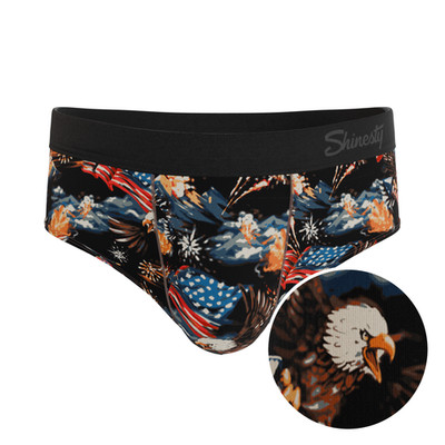 Shinesty ''The Declaration'' Americana Eagles Ball Hammock  Briefs