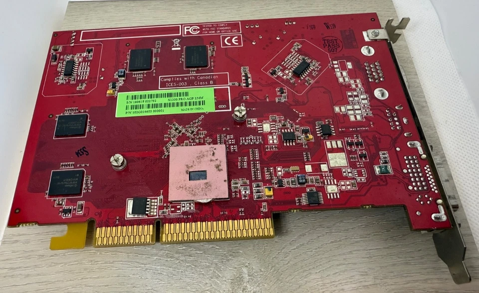 UNTESTED* ATi Radeon X1300 Pro AGP 256M Graphics Video Card S/N 180619 022792 - Image 3 of 4