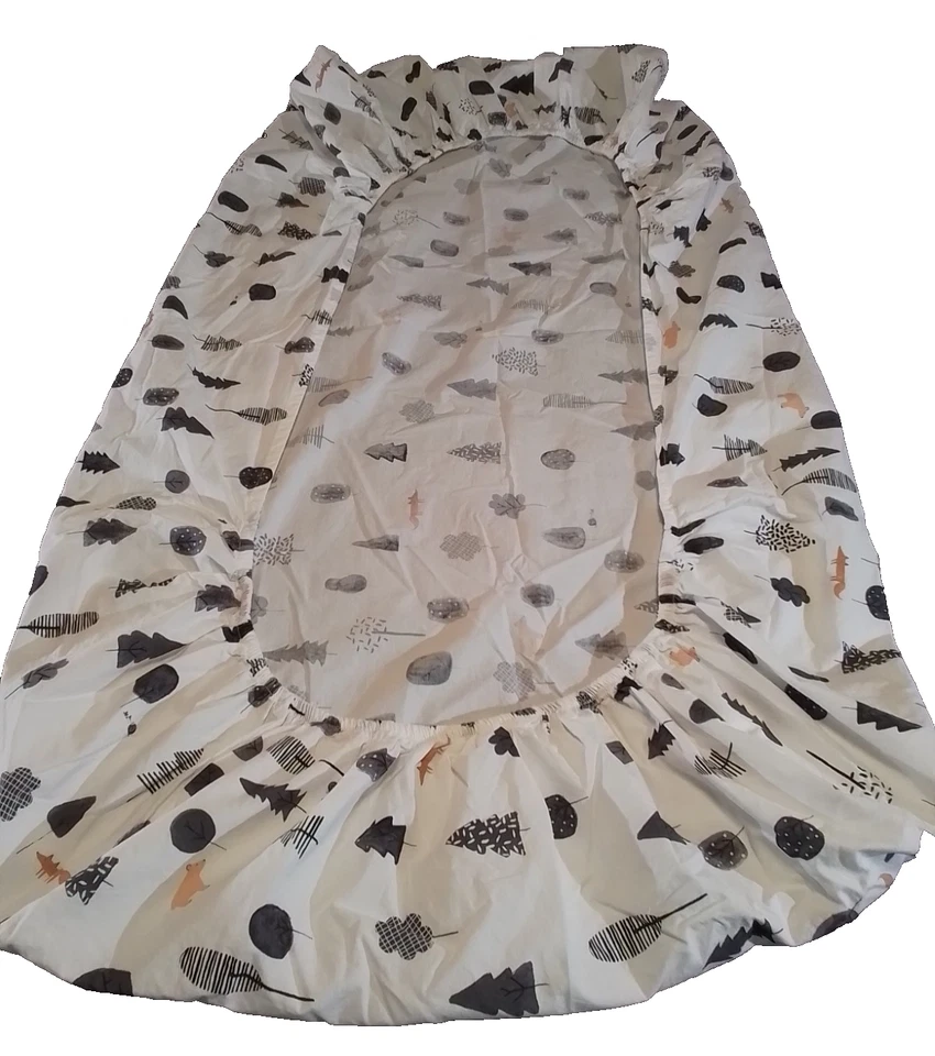 Pottery Barn 儿童诺兰床笠白色纯棉婴儿儿童房床上用品 — 第 3/4 张图片