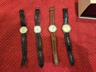 4 vintage mens wrist watches lot - Timex, Seiko, Eddie Bauer