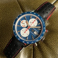 2025 TAG Heuer Carrera Calibre 16 CV201AR Blue Dial Chronograph Wristwatch -Mint 5