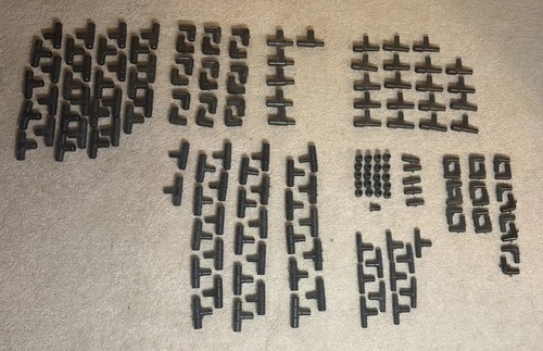 162 Pc Black Plastic PEX B Barbed Fittings Lot – 1/2” & 3/4” Tees Elbows