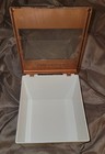 1958 Vintage COOKINDEX Recipe File Copper Wheat Design Plastic Box.  — photo 3
