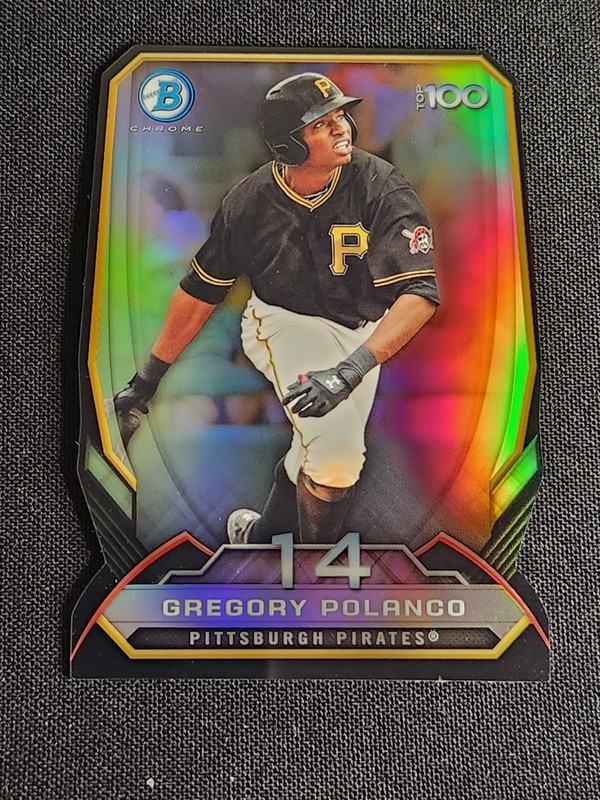 2014 Bowman Chrome Prospects Chrome Gregory Polanco Die-Cut Refractor /99 (RC)
