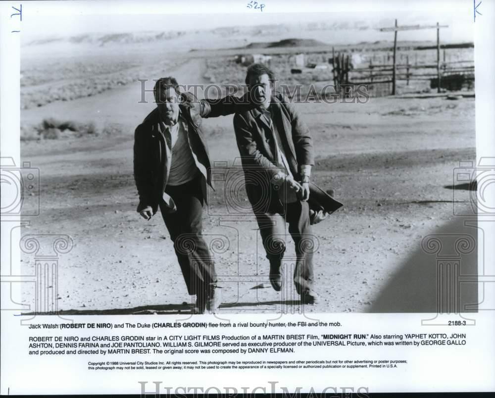 1988 Press Photo Robert De Niro & Charles Grodin in 