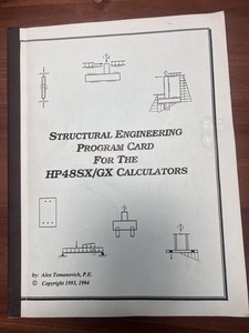 SMI Structural Engineering Program En Card For The HP48SX/GX Calculators( 1993-4