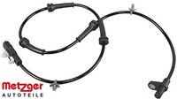 Metzger 09001252 Sensor FüR Raddrehzahl ABS Sensor Raddrehzahl FüR Nissan