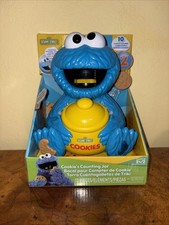 Sesame Street Cookie Monster Counting Jar Toy Early Learning Age 2 NEW