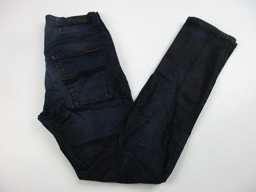 Mens 34x34 Nudie Jeans Thin Finn Nightster blue