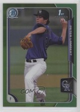 2015 Bowman Draft Chrome Green Refractor 51/99 Peter Lambert #121 4l3