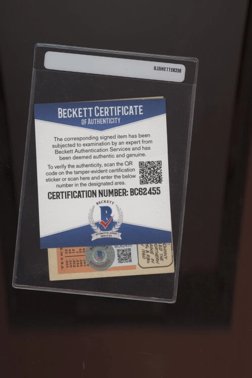 Johnny Lewis New York Mets signed 1966 Topps card Beckett auth EX - Image 2 of 2